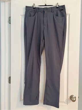 Men's Straight Golf Pants in Slate Gray
